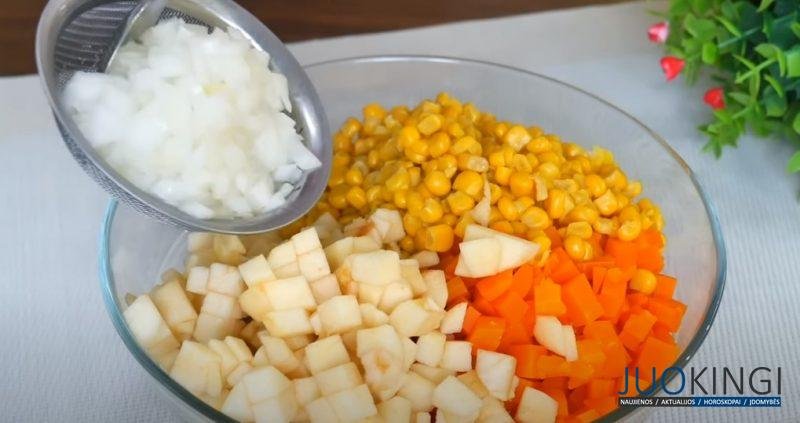 Салат за 5 минут. Настолько вкусно, что не останется на праздничном столе