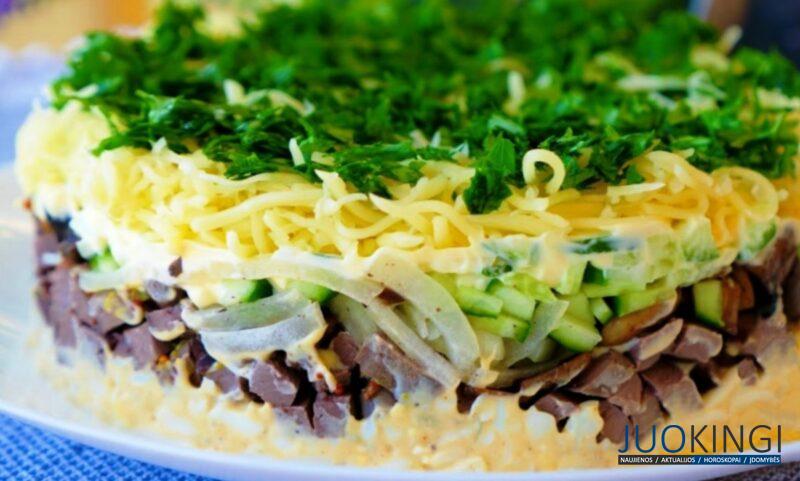 Салат на праздничный стол: рецепт новинка. Нежный, вкусный и сытный