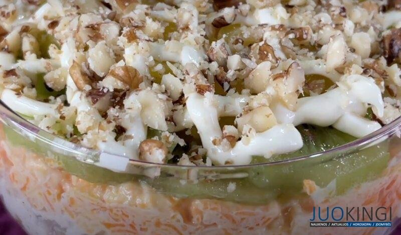 Салат «Зимушка»: необычное сочетание продуктов. Вкуснее салата я давно уже не ела