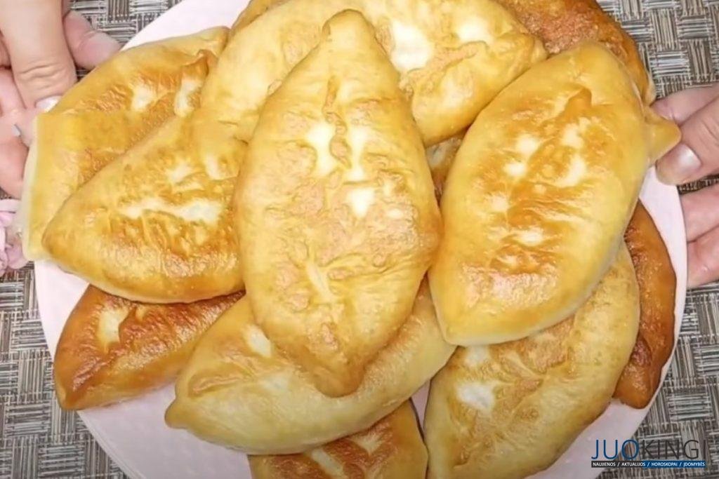 Удачное тесто для пирожков. Как пух, получится у всех: вкусные жареные пирожки с капустой