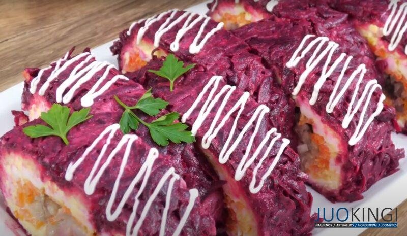 Селёдка в "Новой шубе". Знаменитый салат вышел на новый уровень: вкусно и красиво