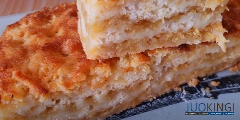 Вкуснее, чем шарлотка: больше яблок чем теста. Пирог без замеса за 5 минут