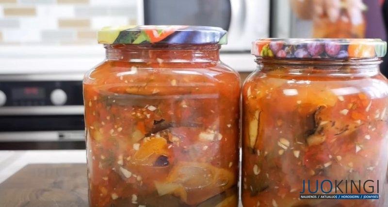 Вкусные баклажаны на зиму. Зимняя заготовка в пикантной, овощной заливке