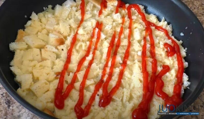Вкуснятина на завтрак за 15 минут. Просто нарежьте немного хлеба: пиццу-пирог готовлю через день