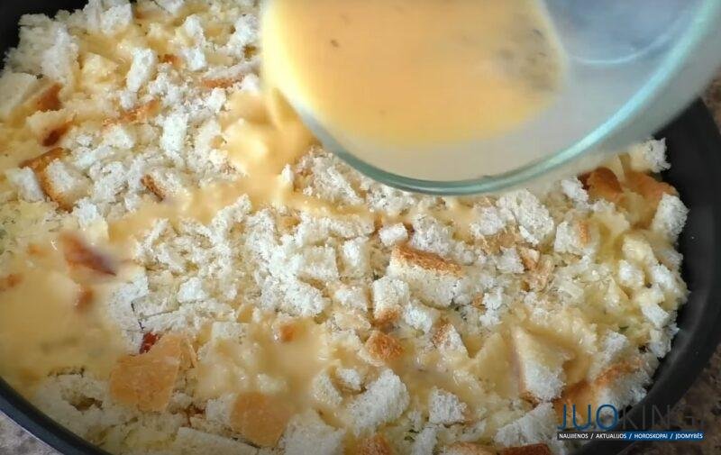 Вкуснятина на завтрак за 15 минут. Просто нарежьте немного хлеба: пиццу-пирог готовлю через день
