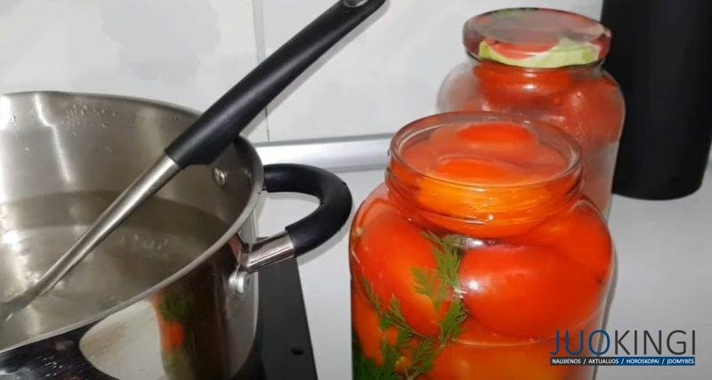 В банке вкуснота, а снаружи красота. Помидоры с морковной ботвой: маринад пью прямо из банки