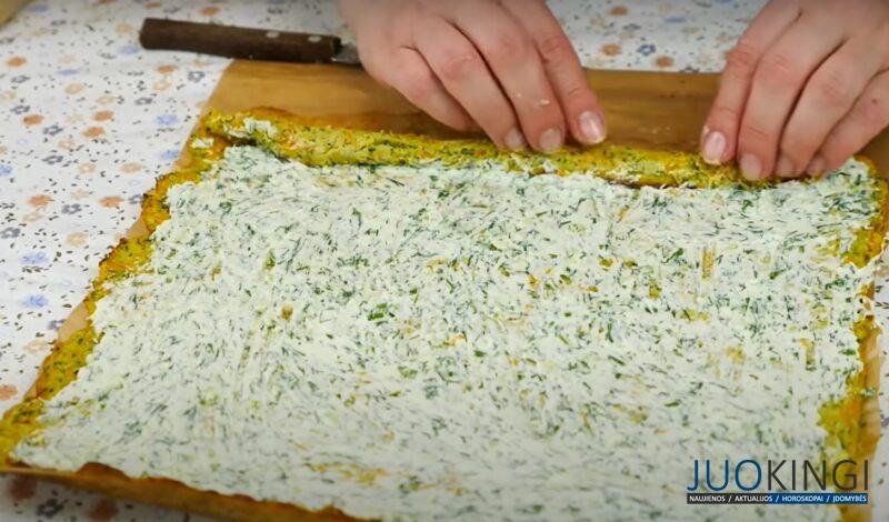 Вкусная закуска к любому столу. Рулет из кабачков: держит форму несколько дней