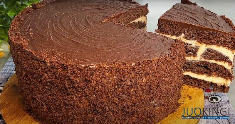 Шоколадный торт на кефире: бархатный вкус. Простой домашний рецепт за 15 минут