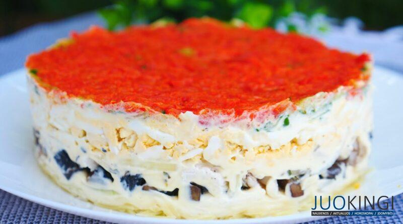 Нежный и вкусный салат "Новогодняя игрушка". Лидер среди салатов на праздничном столе