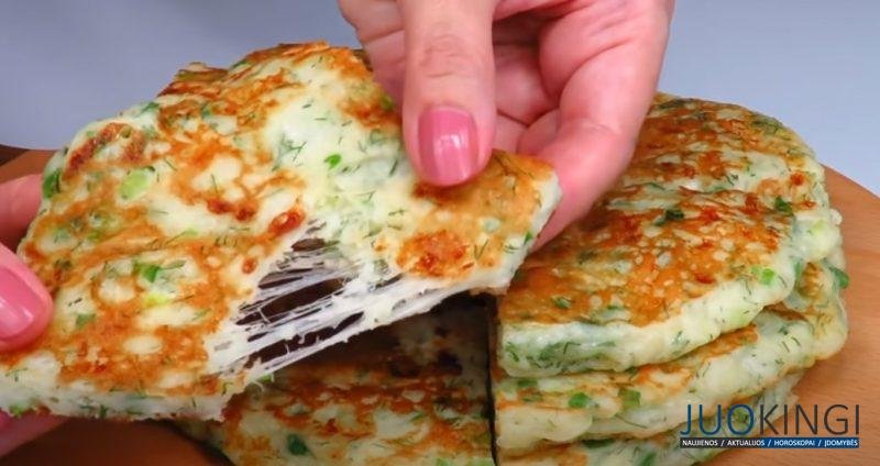 Сырные лепешки за 10 минут. Вкусный завтрак - быстрые хачапури