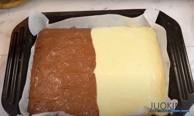 Нежный, как торт: вкусный пирог "День и Ночь". Всё смешала и в духовку