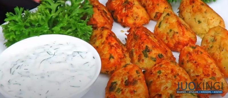 Ленивые картофельные котлеты без муки с начинкой. Сытные и вкусные