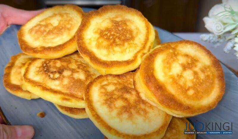 Беру 1 стакан кефира и 2 яйца. Оладьи без муки: простой и вкусный рецепт