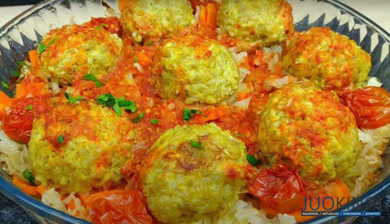 Беру овсяные хлопья, капусту и 300 грамм фарша. Рецепт полезного и вкусного ужина в духовке