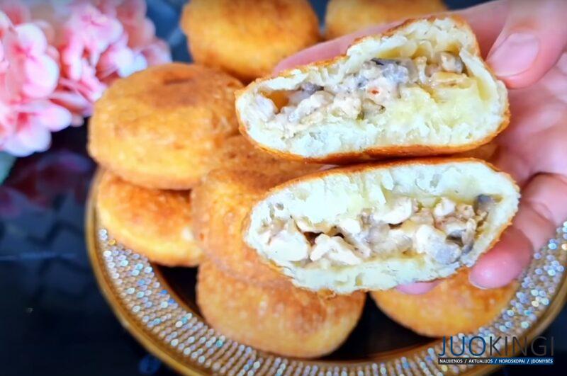 Беру кефир, майонез и 15 минут. Простые, но очень вкусные пирожки с нежной начинкой