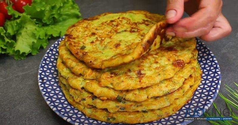 Вместо обычных оладий готовлю кабачковые лепешки: также вкусно, только проще