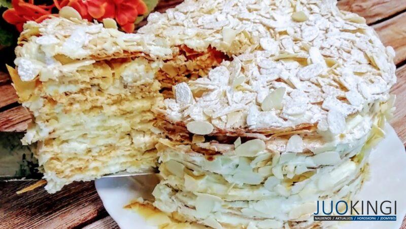 Вместо надоевшего "Наполеона". Уникальный хрустящий торт: вкусный рецепт 1991 года