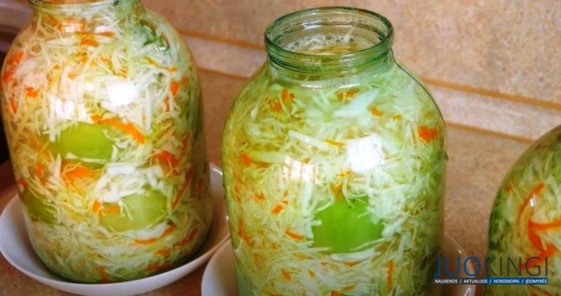 Квашеные помидоры с капустой. Зеленые помидоры на зиму: рецепт из детства