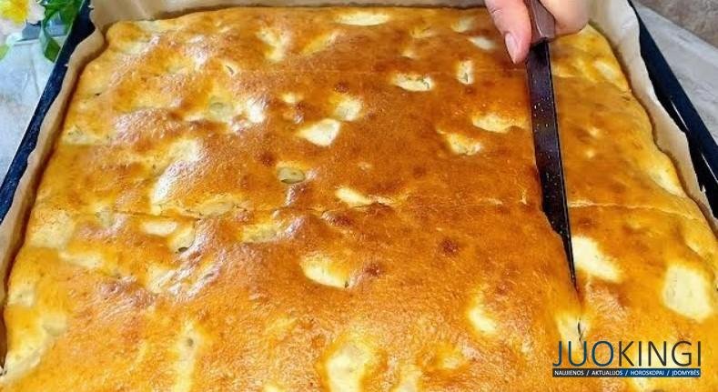 Все смешал и в духовку. Самый вкусный, быстрый и бюджетный яблочный пирог