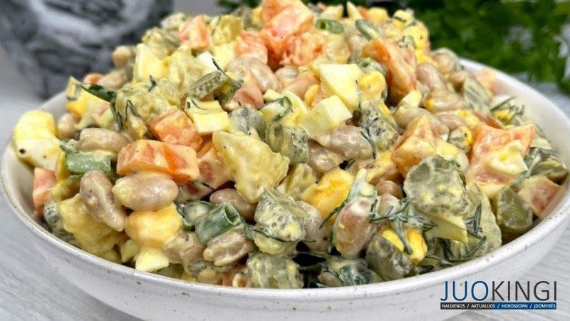 Все порезал и смешали. Вкусный и недорогой салат