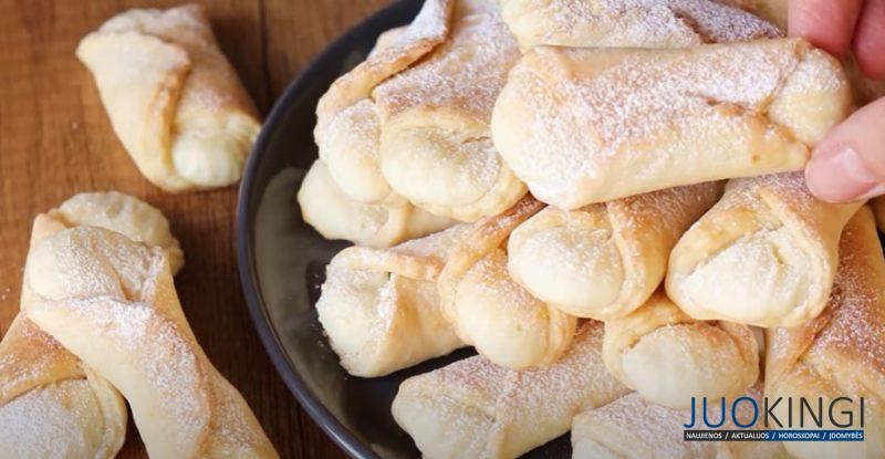 Очаровательная "улыбка" с воздушной начинкой. Творожное печенье с начинкой к чаю