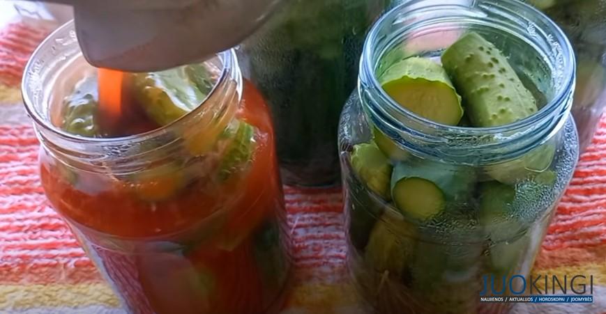 Огурцы в томатном маринаде. Пожалуй, самые вкусные консервированные огурцы, которые я пробовала