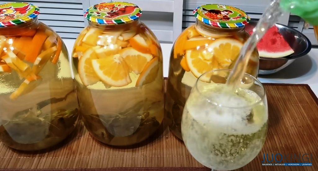 Апельсиновый мохито на зиму. Апельсиновый компот