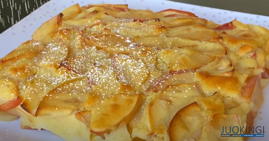 Янтарная начинка! Простой и вкусный яблочный пирог за 5 минут: минимальный набор продуктов