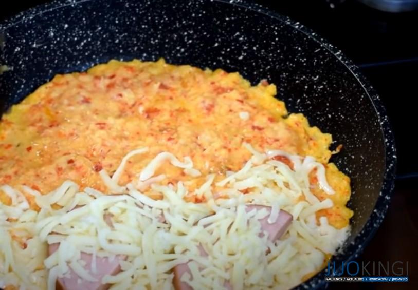 Быстрее и проще пиццы. Нарезаю лаваш соломкой и готовлю вкусный завтрак
