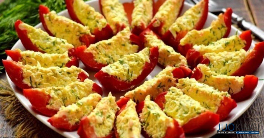 Как превратить сладкий перец в красочную закуску. Закуска из перца с вкусной начинкой