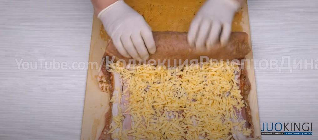 Горячее блюдо на праздничный стол. Мясной рулет на Новый год