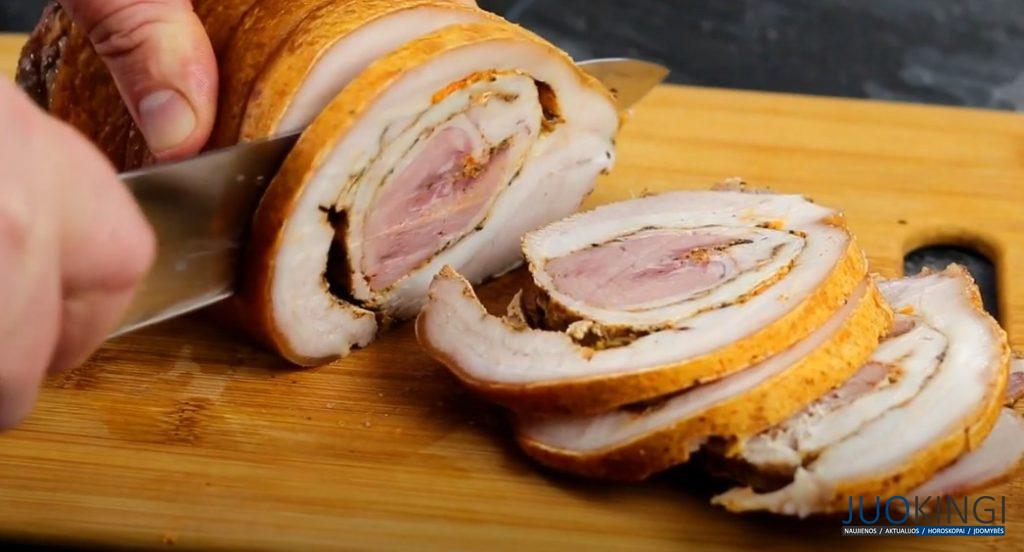 Мой любимый мясной рулет. Сворачиваю особым способом и мариную
