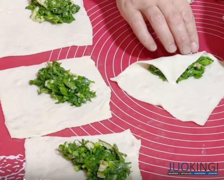 Мука, вода, зелень. Еще один вкусный рецепт из обычных продуктов