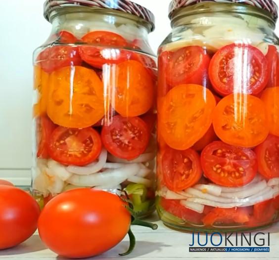 Помидоры по-рижски: закрывали 20 банок и не хватило.  Вкусный маринад, понравится всей семье