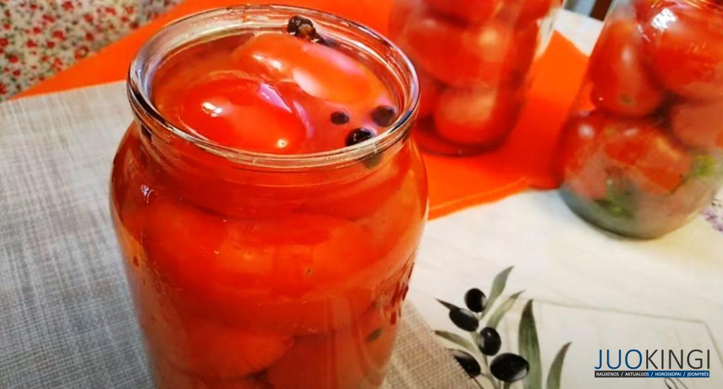 Сладкие маринованные помидоры. Простой рецепт