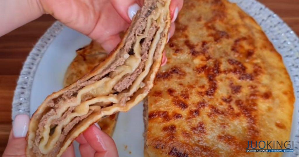 Вкусней пирожков и чебуреков. Слоеные лепешки с фаршем на сковороде: простой рецепт