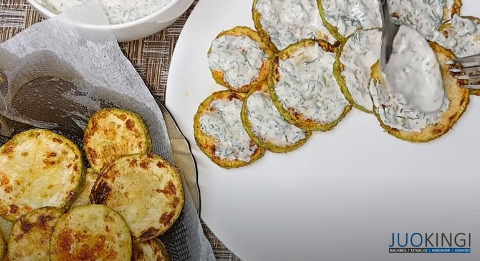 За считанные минуты вкуснятина на столе! Кабачки с намазкой