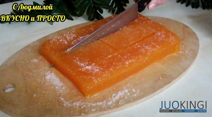 Вкусный и полезный мармелад из тыквы можно сделать очень быстро. А чтобы было еще вкуснее, добавляю ещё ингредиент