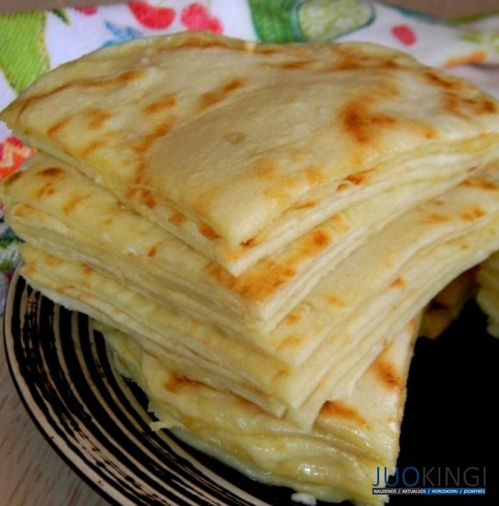 Аппетитные стопочки: хычины с сыром и картофелем. Готовлю на кефире или кислом молоке