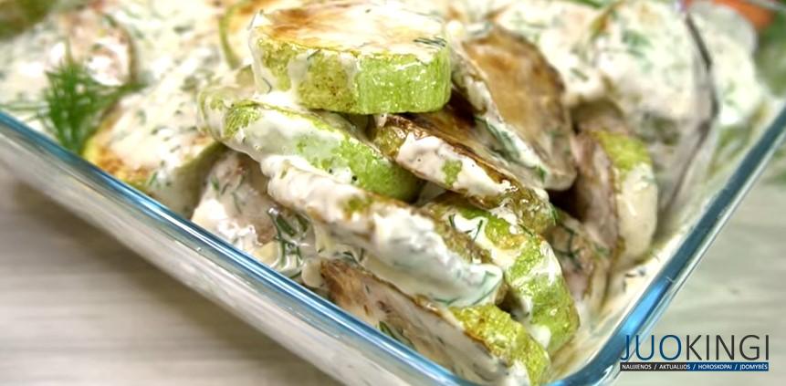 По настоящему вкусная закуска. Никогда не перестану готовить кабачки таким способом