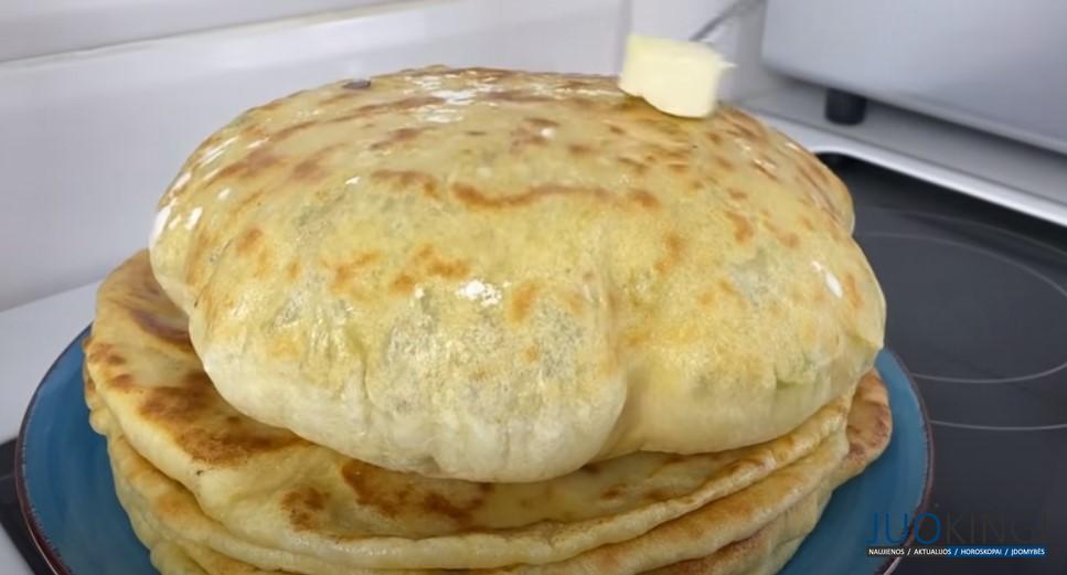 Вместо пирожков. Вся семья подсела на эти вкусняшки. Лепешки на сковороде (хычины)