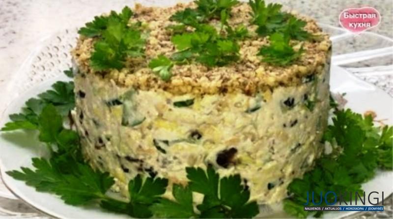 Все просят рецепт этого вкусного салата. Салат новая «Загадка»