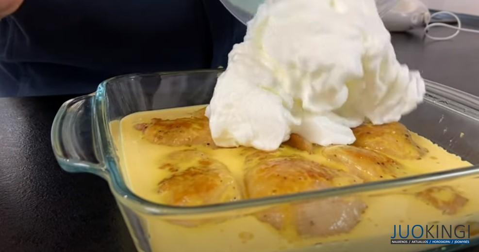 Курица в снегу. Рецепт сочной и нежной курочки