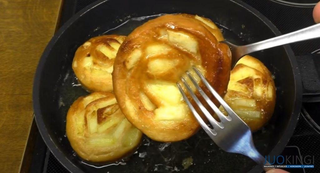 Всего 3 яблока и вкусный яблочный пирог готов. Готовлю за считанные минуты: простой десерт на сковороде