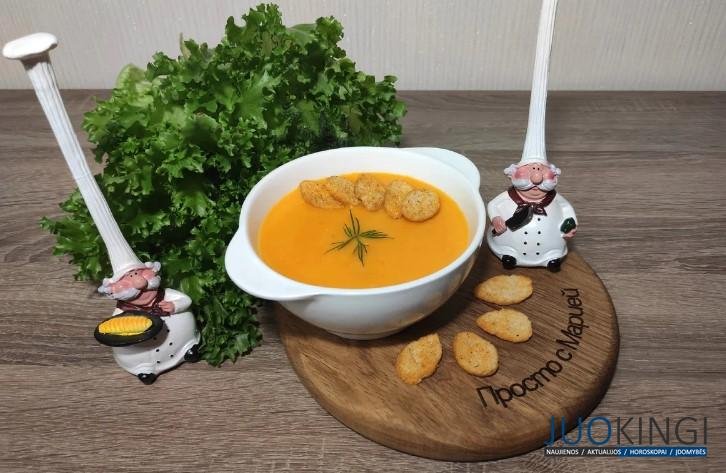 «Бархатный» суп из тыквы! Готовится легко, улетает на ура