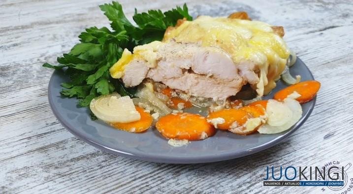 Просто делаю надрез на куриной грудке и получается очень сочно и вкусно!
