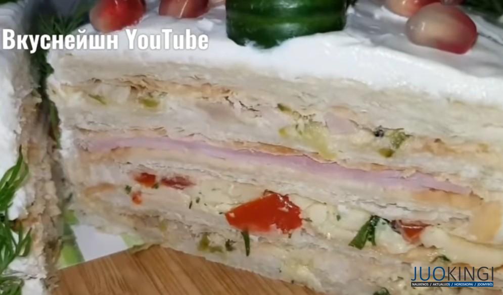Мясной Наполеон - праздничный рецепт. Все ахнут от восторга