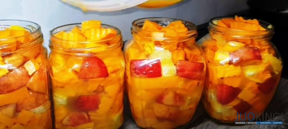 Съели банку за раз! Сочное нектариновое манго из тыквы на зиму